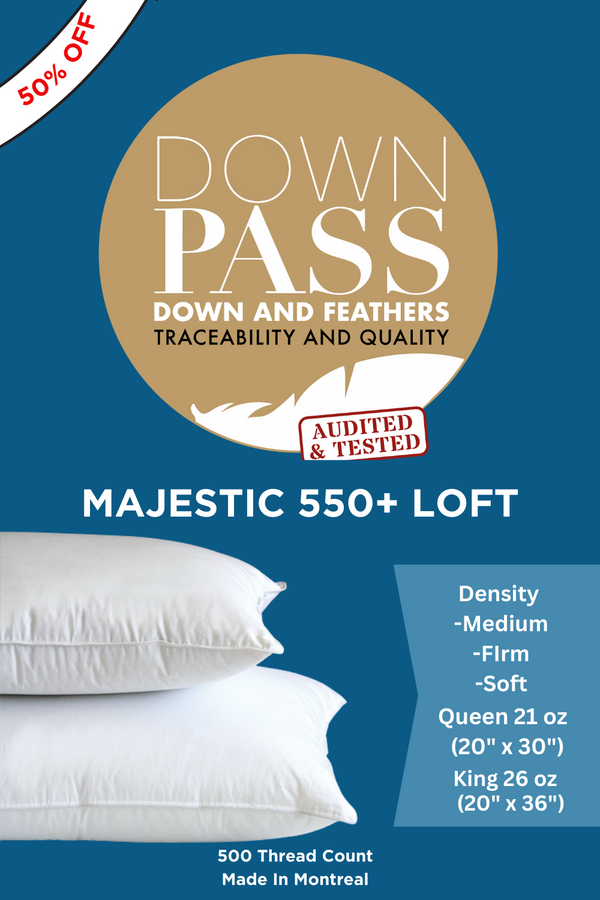 Majestic Down Pillow 550+ LOFT