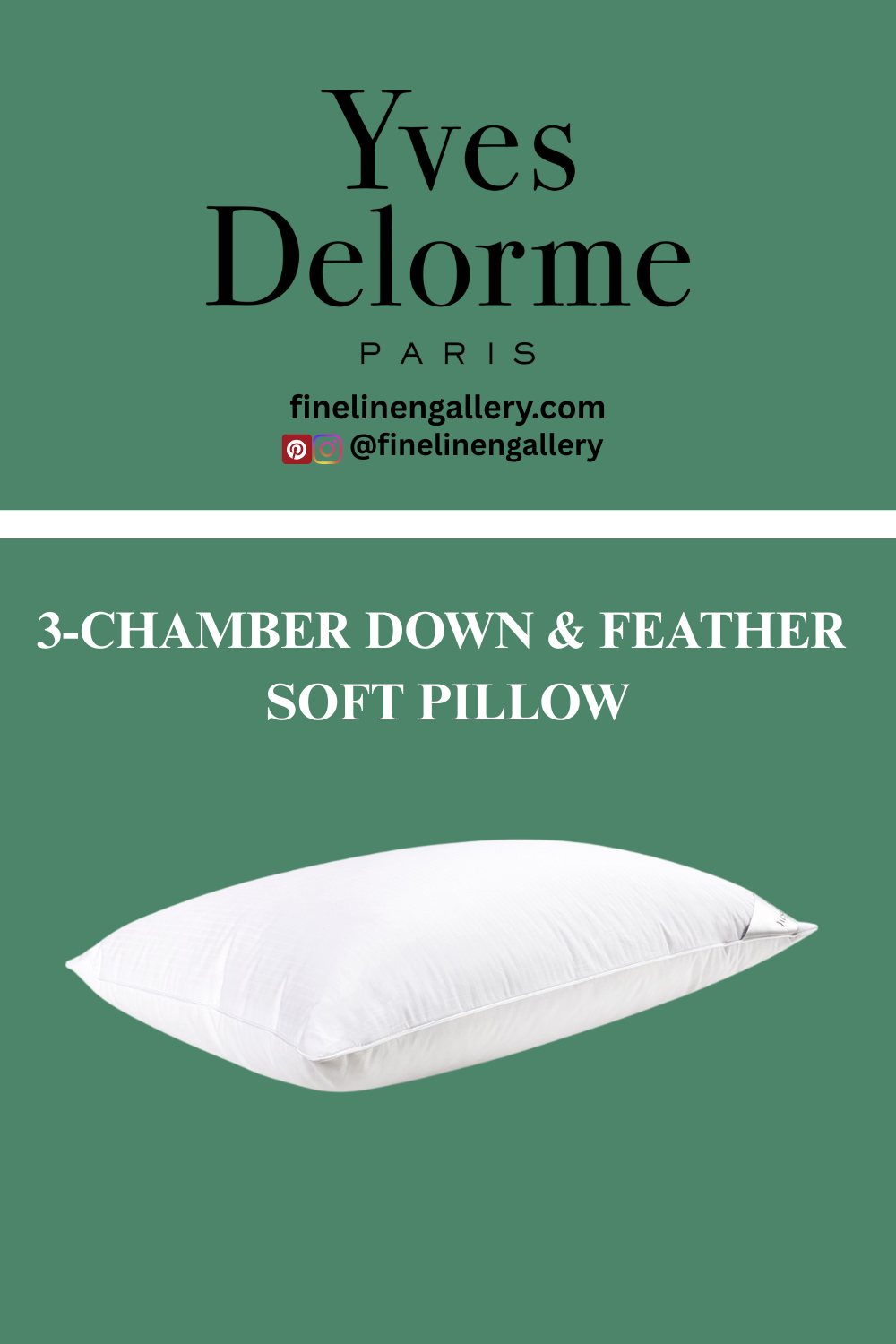 イブ・ドローム Yves Delorme羽毛まくらYD PILLOW 羽毛枕 PRESTIGE