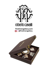 Coffee Cup & Saucer AFRICA Set of 6 in Luxury Box diam. 2.3", H 2.5", Cap. 4 oz, Saucer diam. 4.75"