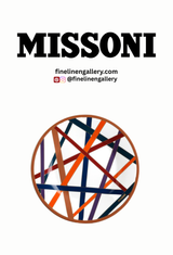 Missoni Home Dessert Plates NASTRI Set of 2 Multicolor diam. 8.5"