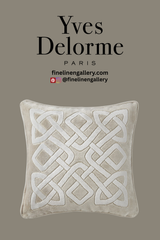 Entrelac Decorative Pillow - Palais Royal Linen Gallery