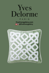 Entrelac Decorative Pillow - Palais Royal Linen Gallery