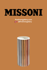 Missoni Home High Vase STRIPES Jenkins 148 diam. 6.3", H 14"