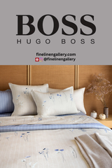 Azure Mist Fitted Sheet - Palais Royal Linen Gallery