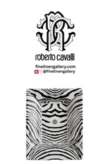 Roberto Cavalli Home Tray ZEBRAGE Rectangular Large 7.75" x 6.3"