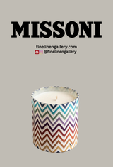 Missoni Home Scented Candle WATAMU ZIG ZAG 220gr diam. 3.3", H 3.5"