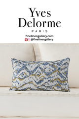 Écumes Decorative Pillow - Palais Royal Linen Gallery