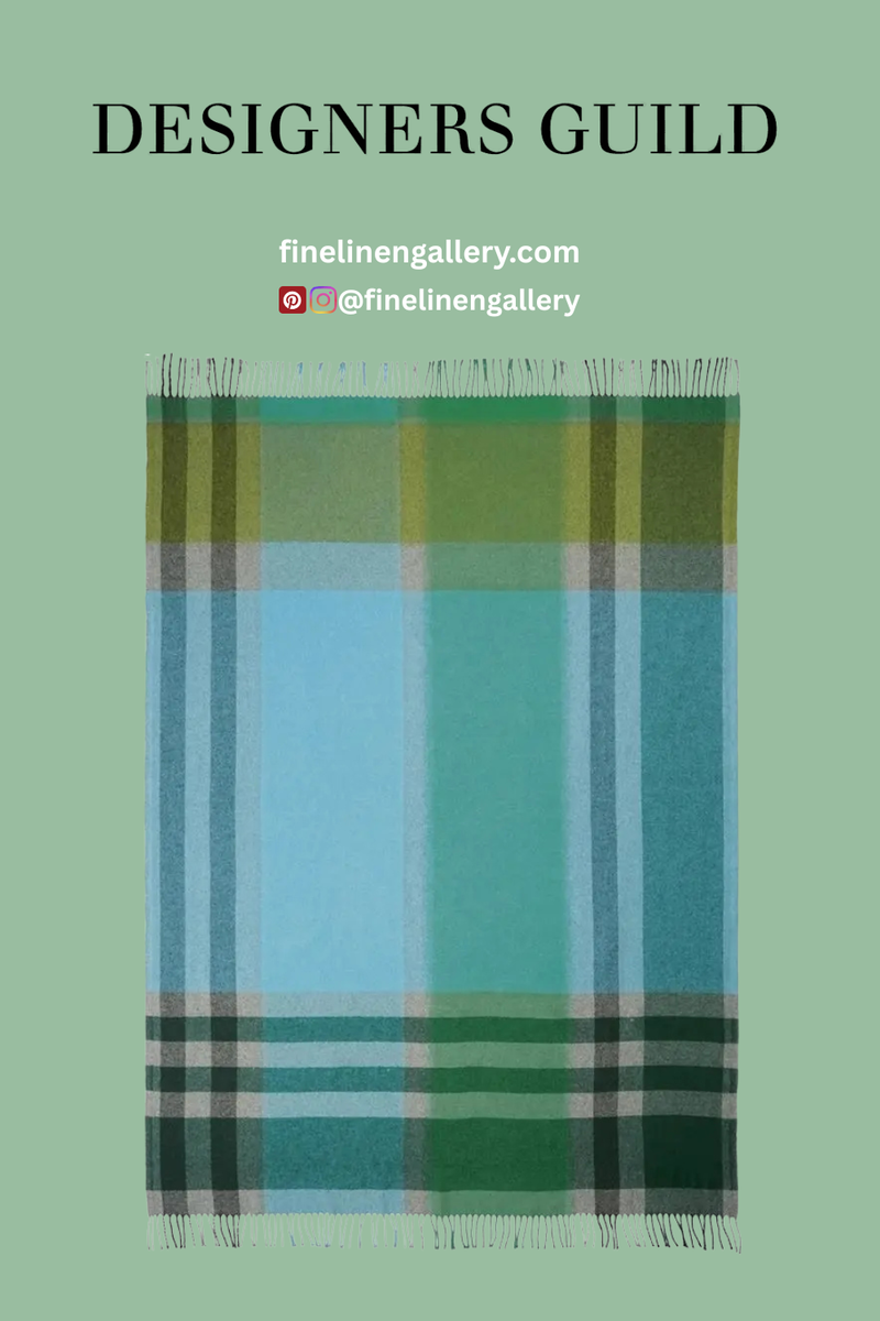 Bampton Emerald Woven Throw