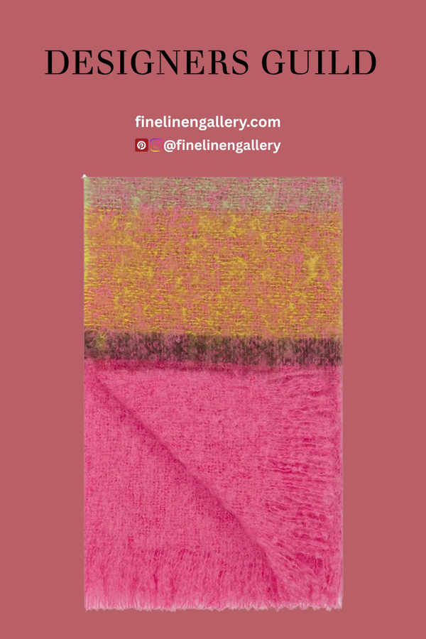 Mikome Fuchsia Mohair Throw