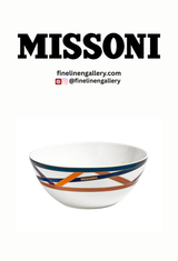 Missoni Home Soup or Cereal Bowls NASTRI Set of 2 Multicolor diam. 5.75", H 2.3"