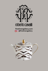 Roberto Cavalli Home Tea Pot or Coffee Pot TIGER diam. 4.75", H 4.5"