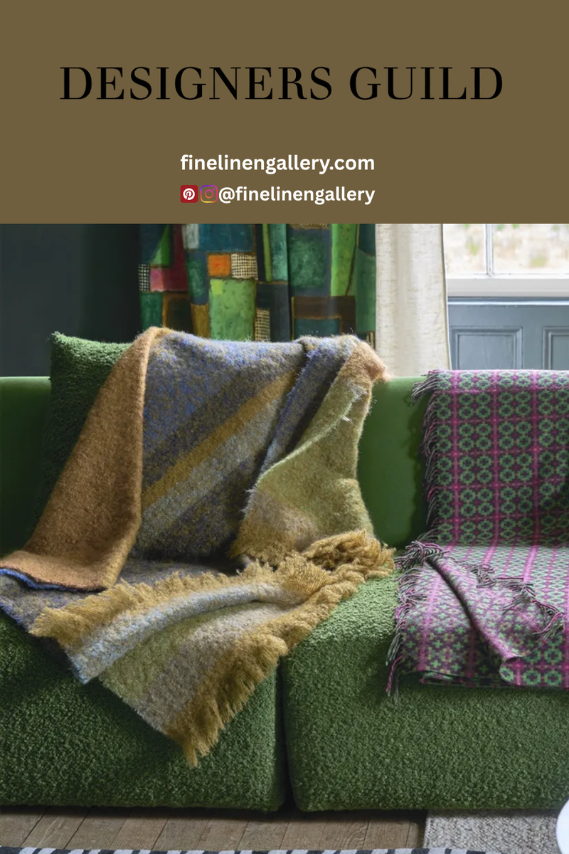 Mikome Indigo Mohair Throw