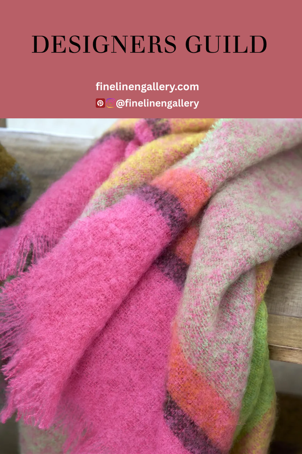 Mikome Fuchsia Mohair Throw
