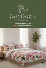 Peony Duvet Cover Set 650TC Egyptian Cotton - Palais Royal Linen Gallery