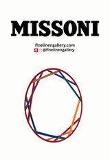 Missoni Home Oval Dish NASTRI Multicolor diam. 14"