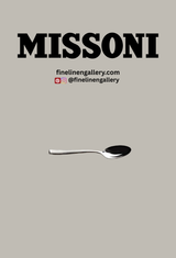 Missoni Home Tea Spoons ZIG ZAG Set of 6 Steel L 5.75"