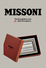 Missoni Home Tray ZIG ZAG Rectangular Large in Luxury Box Gold 8.5" x 6.75"
