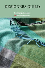 Bampton Emerald Woven Throw