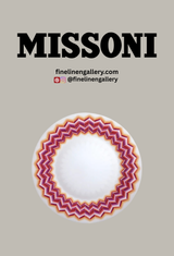 Missoni Home Charger Plate ZIG ZAG Jarris 156 diam. 12.5" - Palais Royal Linen Gallery