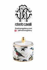 Roberto Cavalli Home Sugar Pot GARDEN'S BIRDS diam. 3.3", H 3.5"