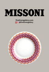 Missoni Home Bread and Butter Plates ZIG ZAG Set of 6 Jarris 156 diam. 6"