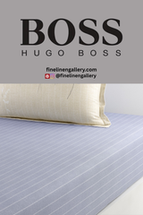 Azure Mist Fitted Sheet - Palais Royal Linen Gallery