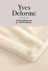 Palais Royal Linen Gallery Frisson Throw featuring soft, textured fabric and neutral tones for cozy home decor.