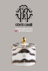 Roberto Cavalli Home Sugar Pot TIGER diam. 3.3", H 3.5"
