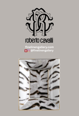 Roberto Cavalli Home Tray TIGER Rectangular Large 7.75" x 6.3"