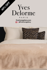 Palais Royal Linen Gallery Frisson Throw featuring soft, textured fabric in neutral tones for cozy home decor.