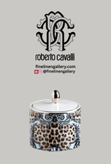 Roberto Cavalli Home Sugar Pot PALAZZO PITTI diam. 2.5", H 3.3"