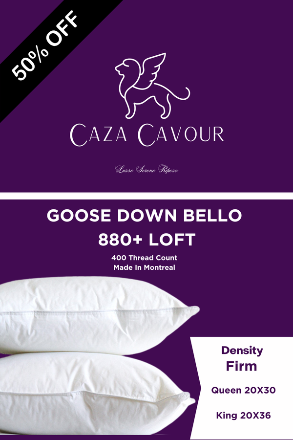BELLO 880+ Loft Goose Down Pillow Firm
