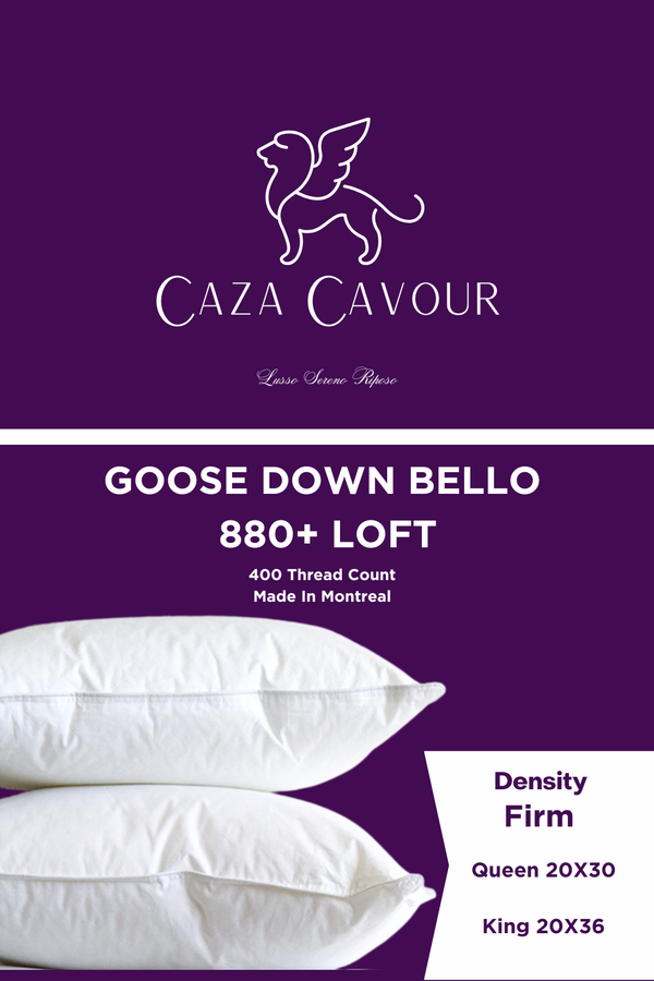 BELLO 880+ Loft Goose Down Pillow Firm