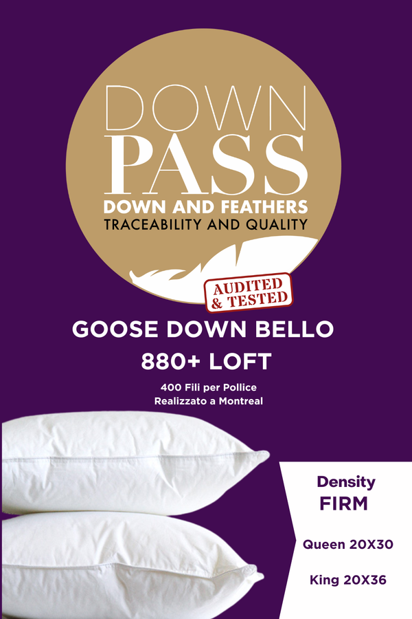 BELLO 880+ Loft Goose Down Pillow Firm