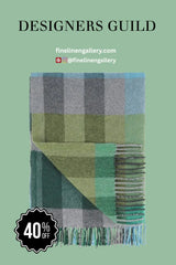 Bampton Emerald Woven Throw - Palais Royal Linen Gallery