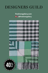 Bankura Emerald Throw - Palais Royal Linen Gallery