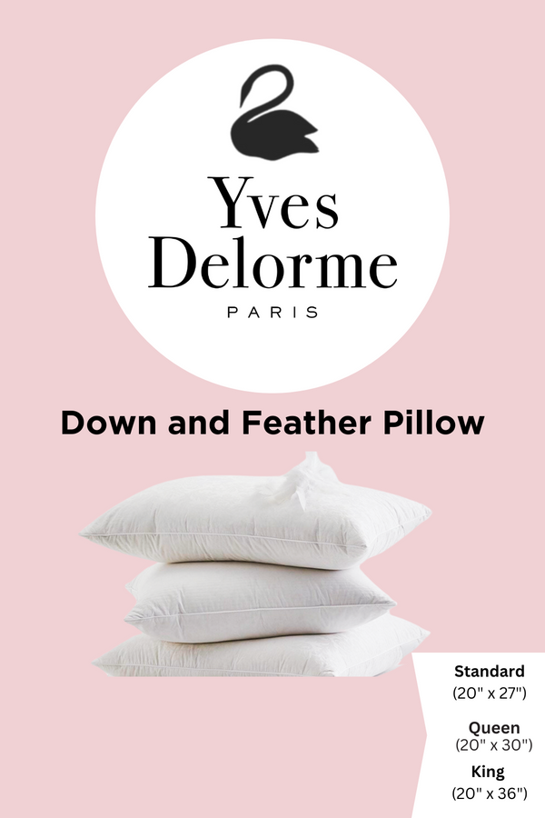 Down and Feather Pillow Yves Delorme