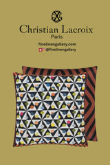 Mila Tomate Decorative Pillow - Palais Royal Linen Gallery