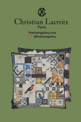 Lisboa Spring Tomate Decorative Pillow - Palais Royal Linen Gallery