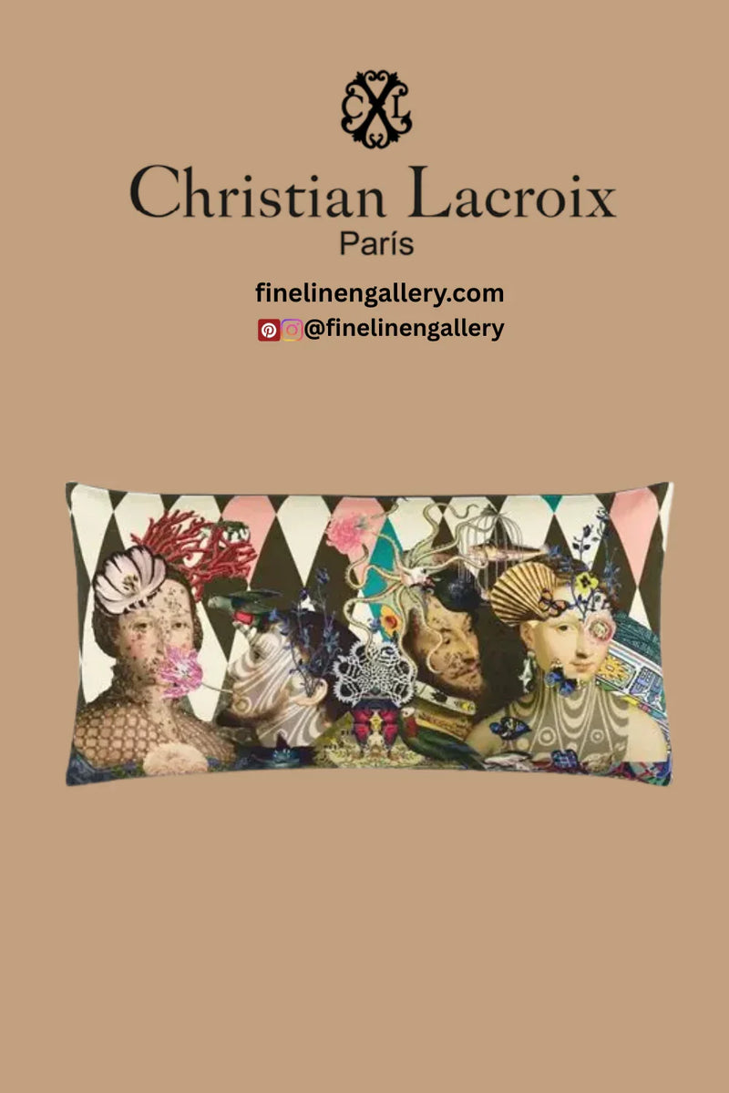 Le Curieux Argile Decorative Pillow - Palais Royal Linen Gallery