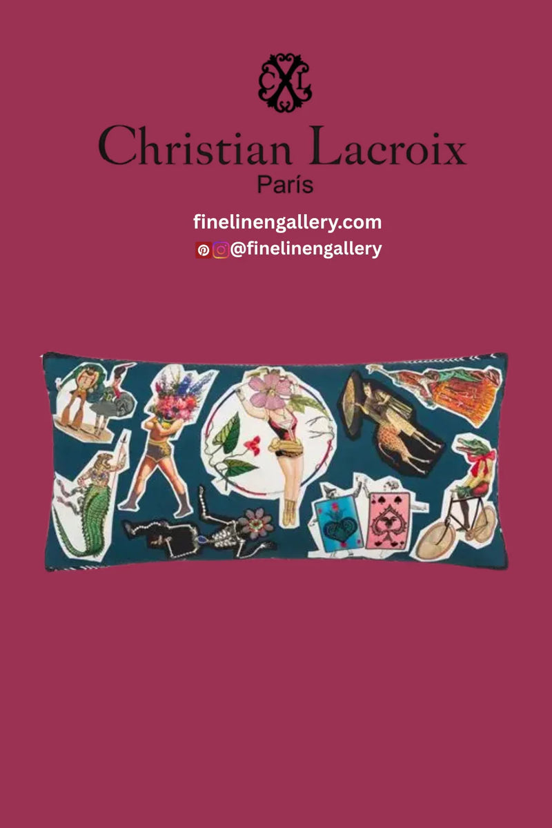 Circus Multicolore Decorative Pillow - Palais Royal Linen Gallery