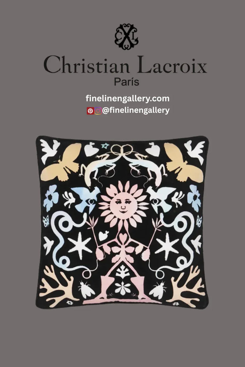 Reve De Papier Jais Decorative Pillow