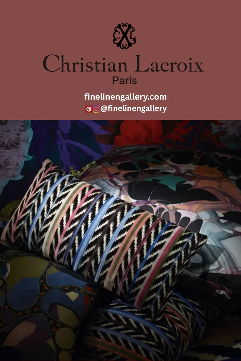 Jaipur Stripe Azur Decorative Pillow - Palais Royal Linen Gallery