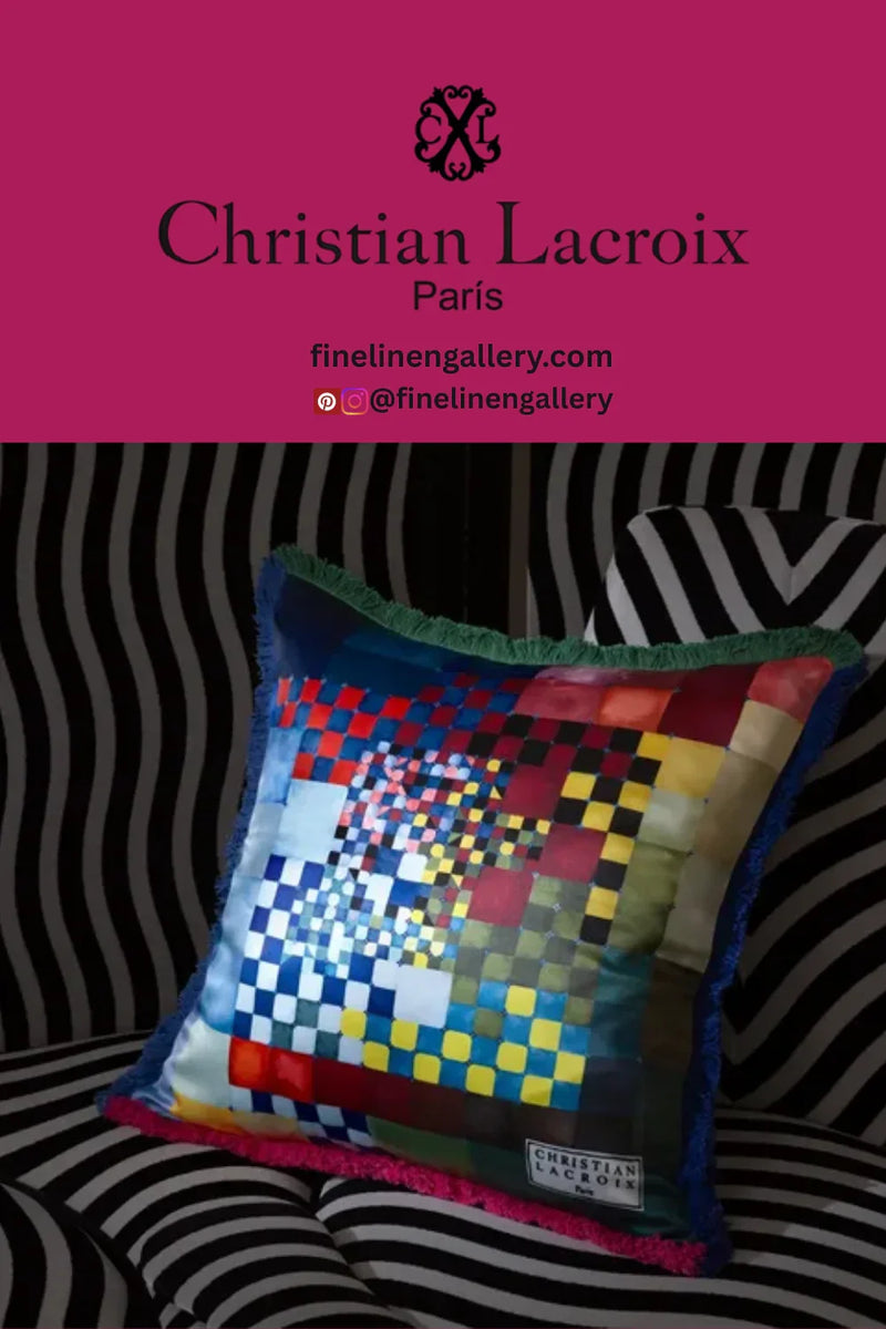 Color Games Mosaique Decorative Pillow - Palais Royal Linen Gallery