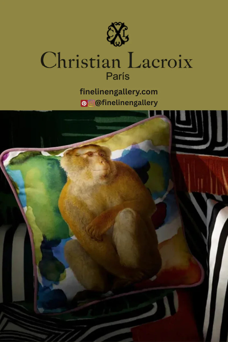 L'ARTISTE! MOSAIQUE DECORATIVE PILLOW - Palais Royal Linen Gallery