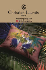 Oiseau Fleur Bourgeon Decorative Pillow - Palais Royal Linen Gallery