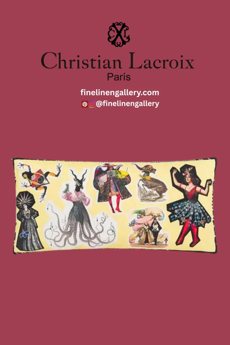 Circus Multicolore Decorative Pillow - Palais Royal Linen Gallery