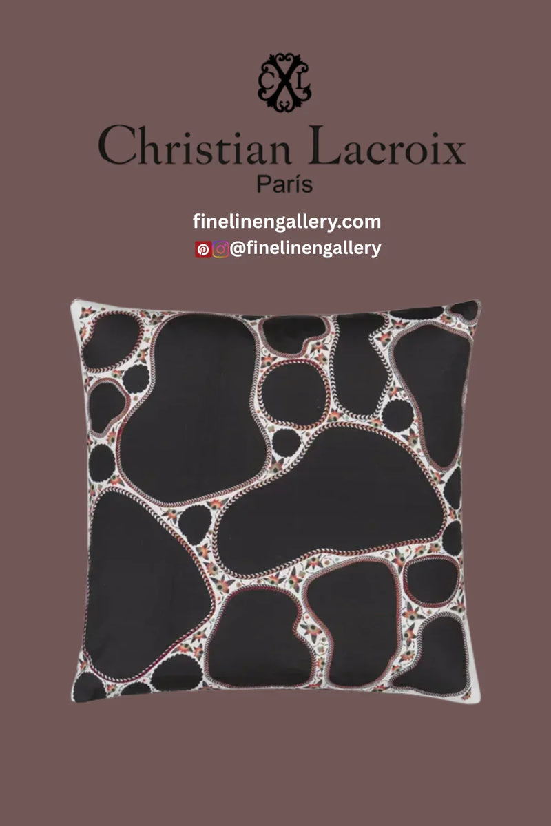 Lemon Pebbles Citron Decorative Pillow - Palais Royal Linen Gallery