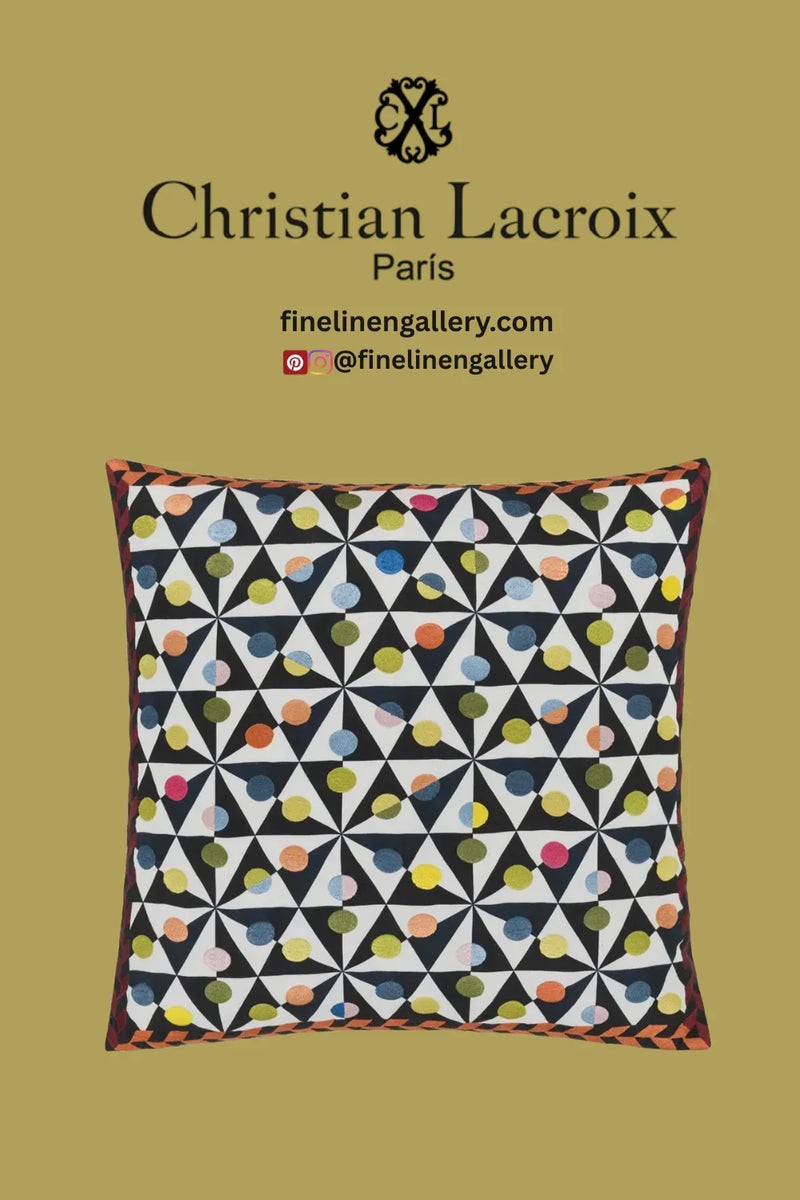 Mila Tomate Decorative Pillow - Palais Royal Linen Gallery