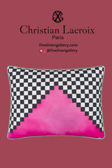 Fleurs Jumelles Mosaique Decorative Pillow - Palais Royal Linen Gallery